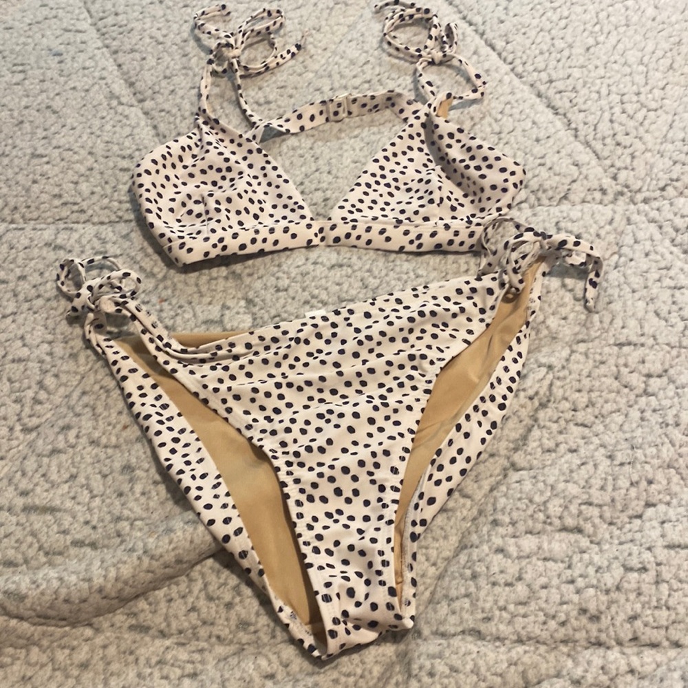 polkadot string bikini
